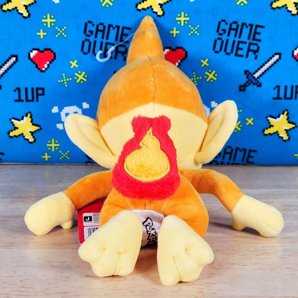 Pokemon Jazwares Chimchar 8" Nintendo Video Gaming Collectible Toy Plush - Picture 7 of 11